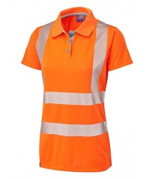 LEO WORKWEAR PIPPACOTT ISO 20471 Cl 2 Coolviz Plus Ladies Polo Shirt